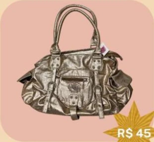 Bolsa vintage prata