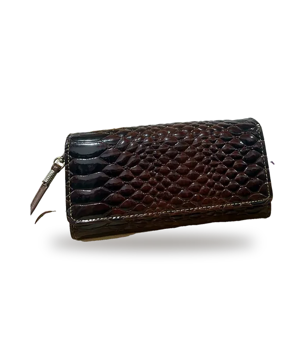 Carteira Croco Marrom